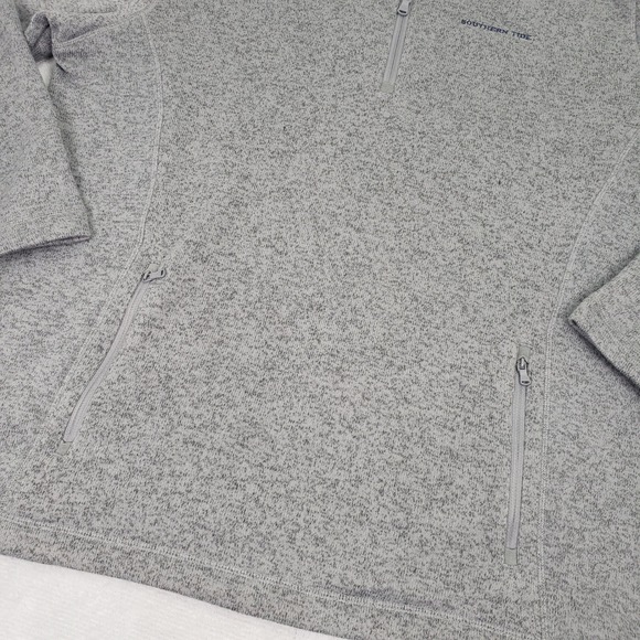 Southern Tide Samson Peak Mens Gray 1/4 Zip Pullover Fleece Sweater XXL 2XL Big - Picture 11 of 12